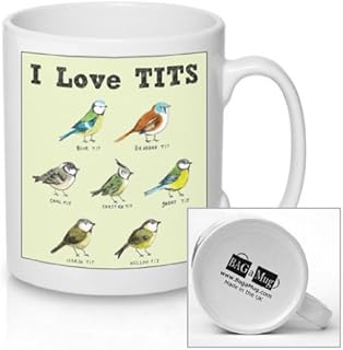 I Love Tits New Quick and Easy Funny Joke Office Ceramic Tea and Coffee Bird Watching Mug