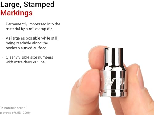 Image of TEKTON 3 /8 Inch Drive x 14 mm Shallow 6-Point Socket | SHD12114