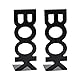 Asixxsix 1Pair Keep Tidy Design con Imbottitura in Schiuma Antiscivolo Fermalibri, Reggilibri Solido e Durevole Scaffale, per Libri Dvd Film(208mm New Black Pair)
