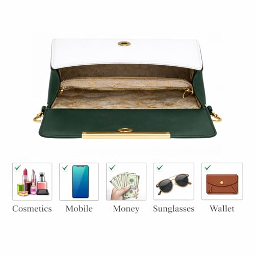 Image of ETLIS Women's Stylish Sling Bag | Faux Leather Crossbody Handbag with Gold Chain Strap | Small Shoulder Purse for Daily Use, Party & Travel