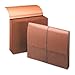 Smead 5 1/4" ACCORDION EXPANSION PARTITION WALLET, CORD, 6-POCKET, LETTER, REDROPE, 5 CT
