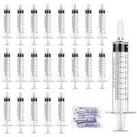 24 Stück Spritzen 10ml Spritze 10ml mit Kappe Sterile Dosierspritze Ohne Nadel Einwegspritzen 10ml für Pflanzenbewässerung Kleine Haustierfütterung Wissenschaftliche Labor