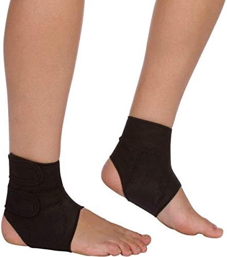 Magnetic Ankle Brace - Self-Heating Compression Support to Improve Circulation - Reduce Pain due to Tendonitis, Plantar Fasciitis & Arthritis - Soft, Breathable Comfort (Small)