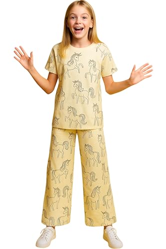 Image of TotzTouch Night Dress Kids Girls - Soft, Comfy & Adorably Stylish Printed Pyjama Set Age 6 Months to 15 Years