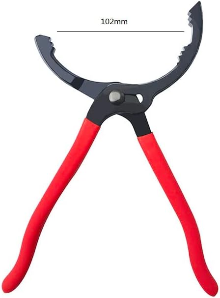 Oil Filter Wrench (L:12, Jaw Capacity: 60mm to 102mm), Automotive Oil Filter Removal Tool for Oil Change, Fuel Filter Wrench Plier (1 Set)