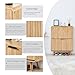 FurSch Fluted Shoe Cabinet Storage for Entryway,Slim Shoe Cabinet with 2 Flip Drawers, Narrow Shoes Rack Organizer (All Natural, 2 Drawers)
