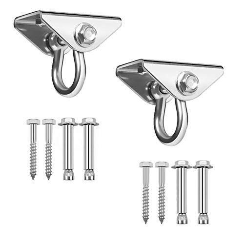 Gozhu 2 Pack Heavy Duty Swing Hangers 1000 lb Capacity Ceiling Swing Hook Heavy Bag