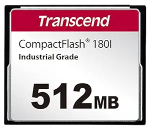 Transcend 180I 512MB CF Card for CNC Machine Industrial Grade Compact Flash Card - TS512MCF180I
