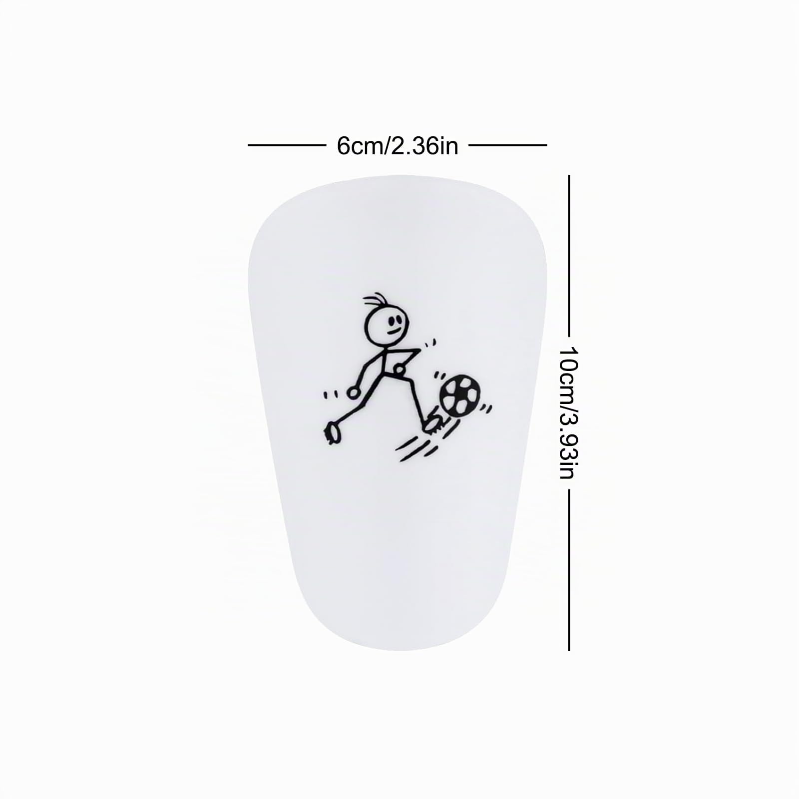 2pcs Mini Football Shin Pads, Parastinchi Calcio Professionali, Equipaggiamento Protettivo per Uomo, Donna, Bambini, Ragazzi, Ragazze, Ideale per Calcio e Altri Sport