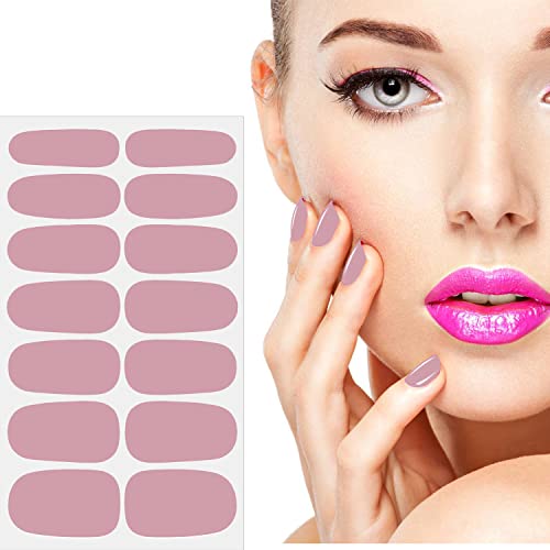 Jerclity 336 Pieces 24 Sheets Classic Retro Solid Color Nail Polish Strips Glitter Nail Wraps With Nail File Self-Adhesive Dark Nail Stickers Full Nail Wraps For Women Girls Nail Art #TOP4