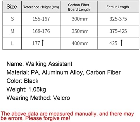 IINCOOY Lightweight Upright Walker, Bionic Body Power Walkers Mobility Walking Leg Training Aids Portable Mobility Walking Aids for Disabled Elderly (Color : Right, Size : S)