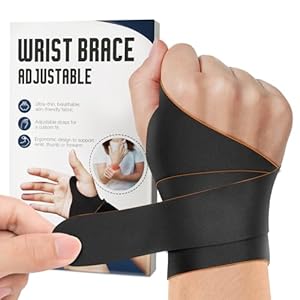 Jbonest Handgelenkbandage Rechts Schwarz-Orange