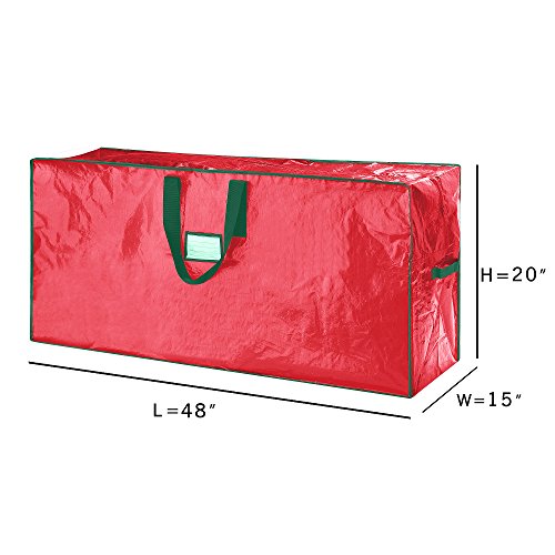 Christmas Tree Storage Bag, Fits Up To 7.5 Foot Artificial Tree, Protects Holiday Decorations From Moisture & Damage By Elf Stor (Red) #TOP1
