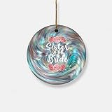 Kids Christmas Tree - Sister of The Bride Bridal Party Shower Gift Ornament - Ceramic Ornament, Pers