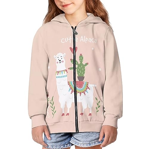 Tomeusey Pulôver infantil com zíper Hoddies com capuz e bolsos moletom infantil com capuz casaco atl