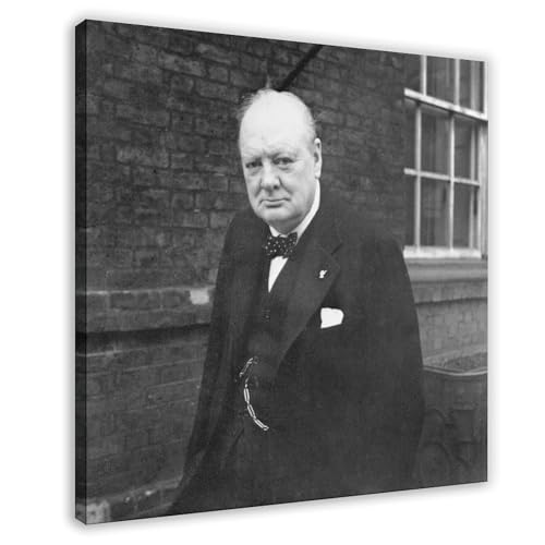Portrait de Winston Churchill impression sur toile pour masquer un mur vide avec style
