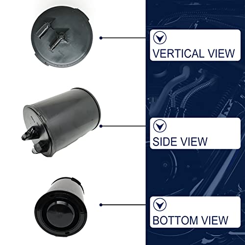 Vapor Canister ‎911-261 215-153 17056542 17113148 For Buick Regal Cadillac Seville Gmc C15 Chevy Monza C10 Chevette, Compatible With Select Models (Black) #TOP2