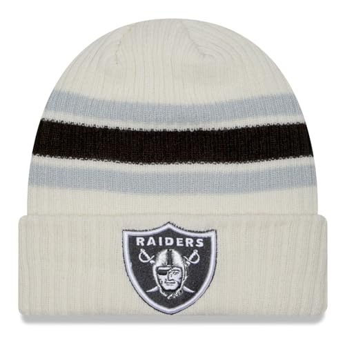 New Era Wintermütze Beanie – Vintage Las Vegas Raiders beige