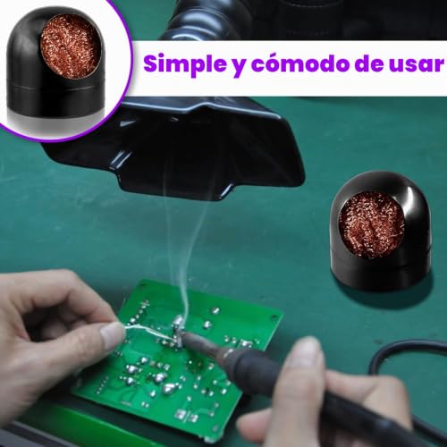 Miniatura 5 de Swpeet Limpiador De Puntas De Soldadura, Alambre De Limpieza Negro