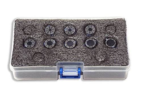 3MM-10MM ER16 STEEL SEALED Spring Collets 8 Piece SET METRIC (0.0003