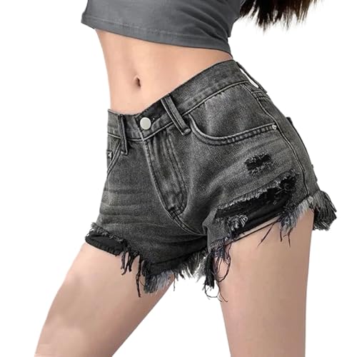 Short en jean taille basse femme ample pour éviter les frottements