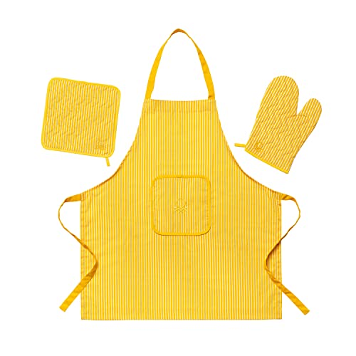 Benetton - Set 3 Piezas Delantales (Set 3 Piezas Amarillo)