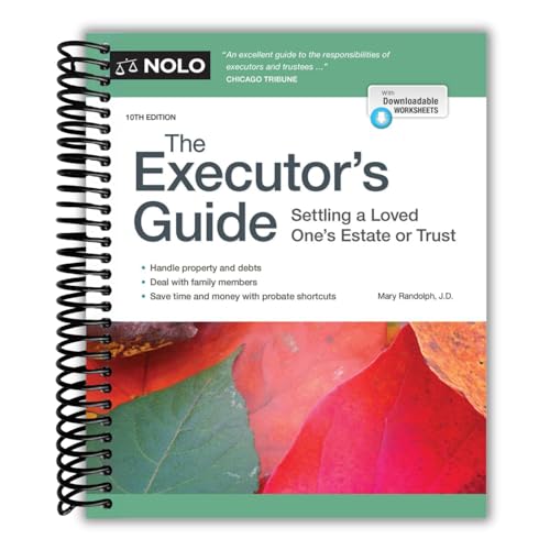 Executor's Guide, The: Settling a Loved One's Estate or Trust [Spiral-bound] Mary Randolph J.D. and Jennie Lin J.D. image 2