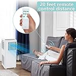 8,000 BTU Portable Air Conditioner, Smart Control, Cools up to 350 Sq. Ft., with Dehumidifier & Fan mode, Easy- to-use Remote Control & Window Installation Kit Included - Image 2