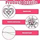 XPEX 3 Stück Rosa dirndl asseccoires damen Trachtenschmuck Damen Set Edelweiss Dirndl Schmuck für Damen Accessoires Oder Lederhose Damen Tracht Inklusive 9 x 9 cm großer schwarzer Box