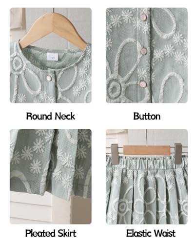 Image of Kids Toddler Girl Summer Clothes Letter Printed T-Shirt Top+ Floral Skirt 2pcs Girl's Skirt Set