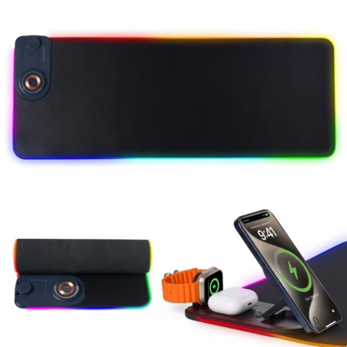 Unipampa Alfombrilla de Ratón RGB, Alfombrilla Raton Gaming, Mousepad XXL