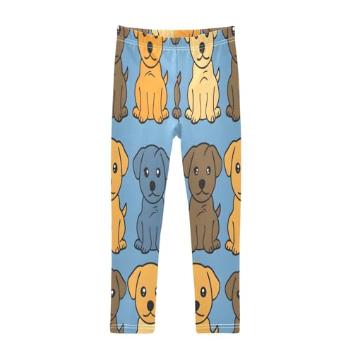 Bolaz Toddler Girls Leggings Printed Yoga Pants Leggings Cartoon Line Puppy for Kids