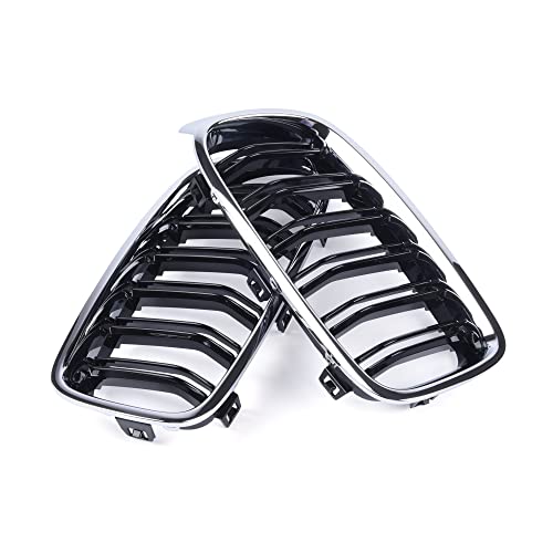 Parrilla frontal de riñón con ajuste preciso para parachoques de Serie 3 F30 5