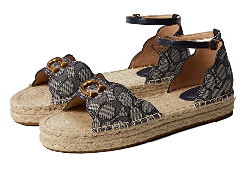 Coach Dillon Jacquard Espadrille Blue 8.5 B (M) #TOP26