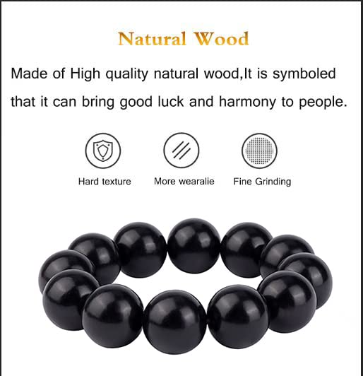 Prayer Bead bracelet Mala Beaded Bracelets for Men Women 12/15MM …3