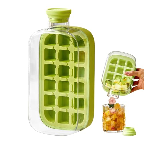 Botella de bandeja de hielo, taza de botella de hielo,Touchless Ice Maker 800ml - Herramientas de bebidas heladas 2 en 1 lavables para fruta de de vino, accesorios de cocina