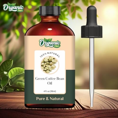 Image of Organic Zing Green Coffee Bean (Coffea Arabica.) Oil | Pure & Natural Carrier Oil for Skincare, Hair Care & Massage - 118ml /3.99fl oz