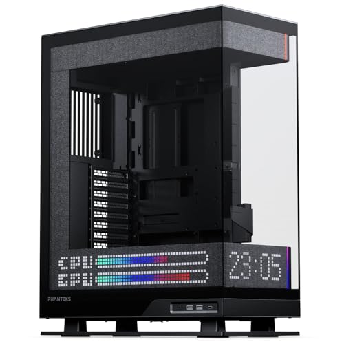 PHANTEKS Evolv X2 Matrix PC-Geh?use, Midi-Tower, E-ATX, Tempered Glass, Matrix LED - schwarz