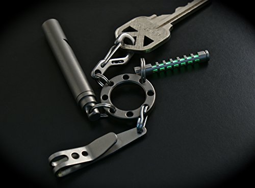 Tec Accessories Universal Flex Organizer (Ufo) Titanium Key Organizer Keychain For Men And Women Everyday Carry Compact Key Holder For Keychain, Key Rings For Edc Gear, Keychain Accessories 8 Holes #TOP3