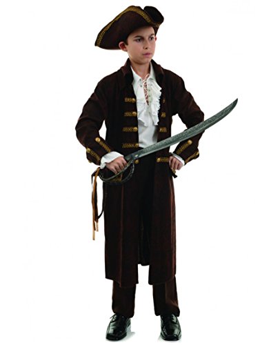 Kid's Pirate Captain Coat Costume Kit for Cosplay, Dress Up and Halloween - Pirate Captain