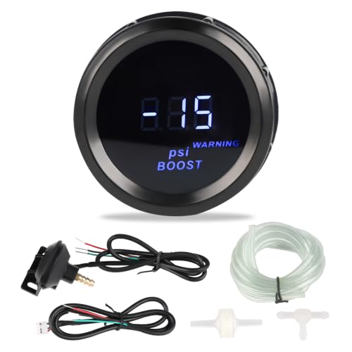 Turbo Boost Gauge -30-30 PSI DC12V 2" 52mm Meter Kit with Boost Sensor