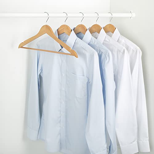 Amazon Basics Wood Suit Clothes Hangers - Natural, 30-Pack #TOP6