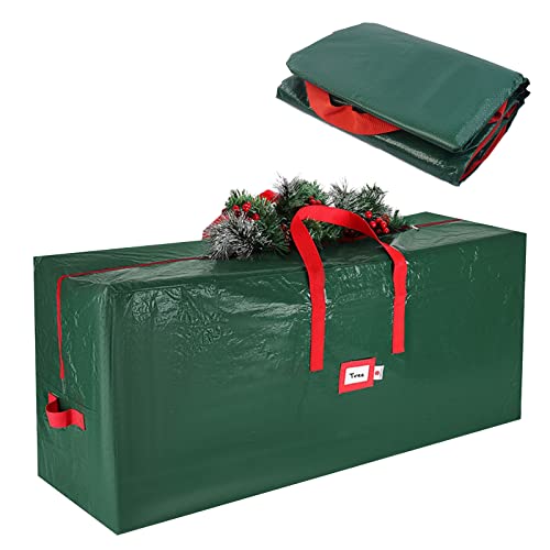 Bolsa de almacenamiento para muebles de patio con asas duraderas, almacenamiento de Navidad, impermeable, para exteriores, jardín, impermeable, ligera (165 x 38 x 76 cm) Cover