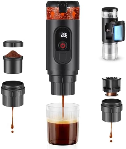 Cafetera Portatil Capsulas, Compatible con Cápsulas NS y Café Mol...
