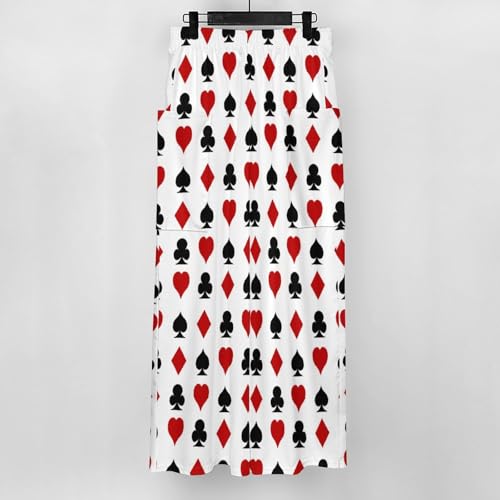 Loose Fit Casual Playing Card Suit Casino Pattern Pants for Women Comfy Style2