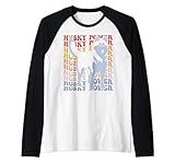 Photo Gallery husky power groovy siberian husky dog lover husky power maglia con maniche raglan Photo Gallery husky power groovy siberian husky dog lover husky power maglia con maniche raglan