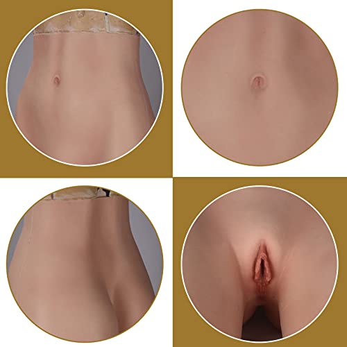 AJIU Calça de silicone, bumbum artificial, calcinha tipo gaff, escondida para transgênero, arrasto Q