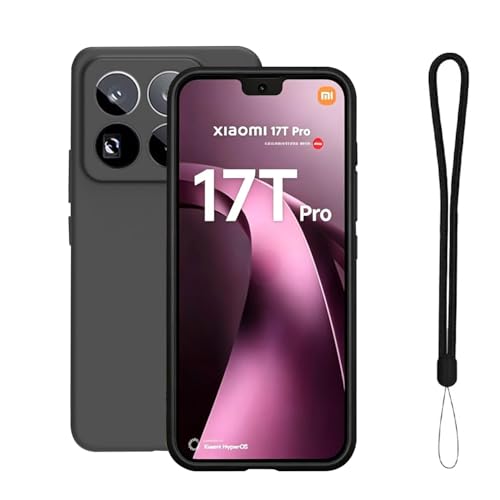 For vaele �P�[�X Xiaomi 17T Pro �P�[�X �yvaele�z���� TPU�f�� �y�� ���^ �ϏՌ� �w��h�~ ���ϖh�~ �����h�~ �S�ʕی� �i�u���b�N�j
