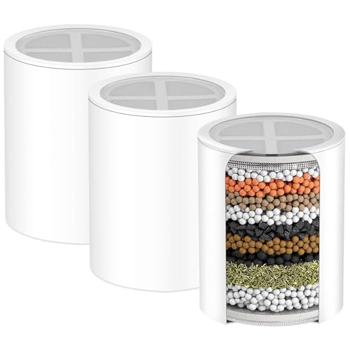 HODSEUKIN Shower Head Replacement Filter Cartridge - Compatible with Eskiin High-Pressure Filtered Showerhead.(3PACK)