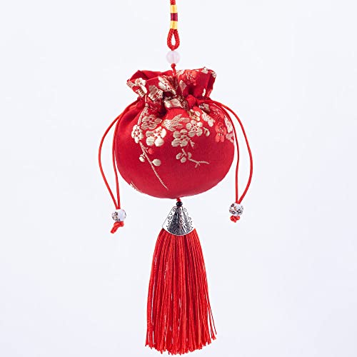6 Bolsas perfumadas chinas bordadas para joyería miniatura 2